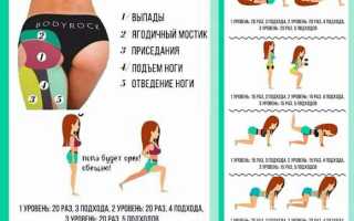 Упражнения для ягодиц в домашних условиях