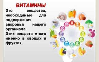 Витамины и что о них необходимо знать